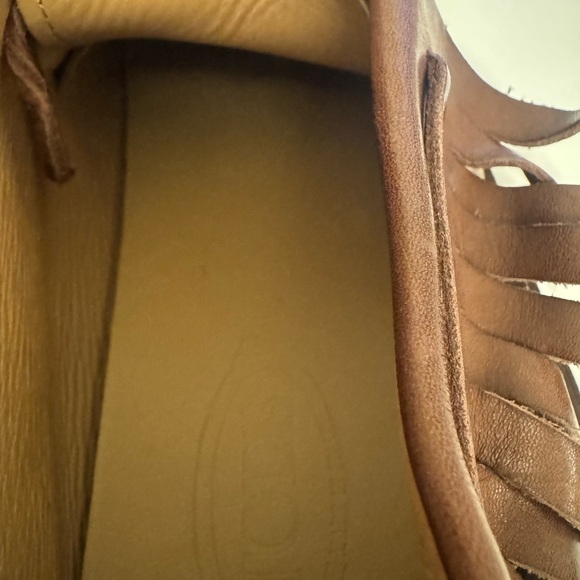 Tod's Tan Leather Slip-On Loafers - Picture 8 of 13